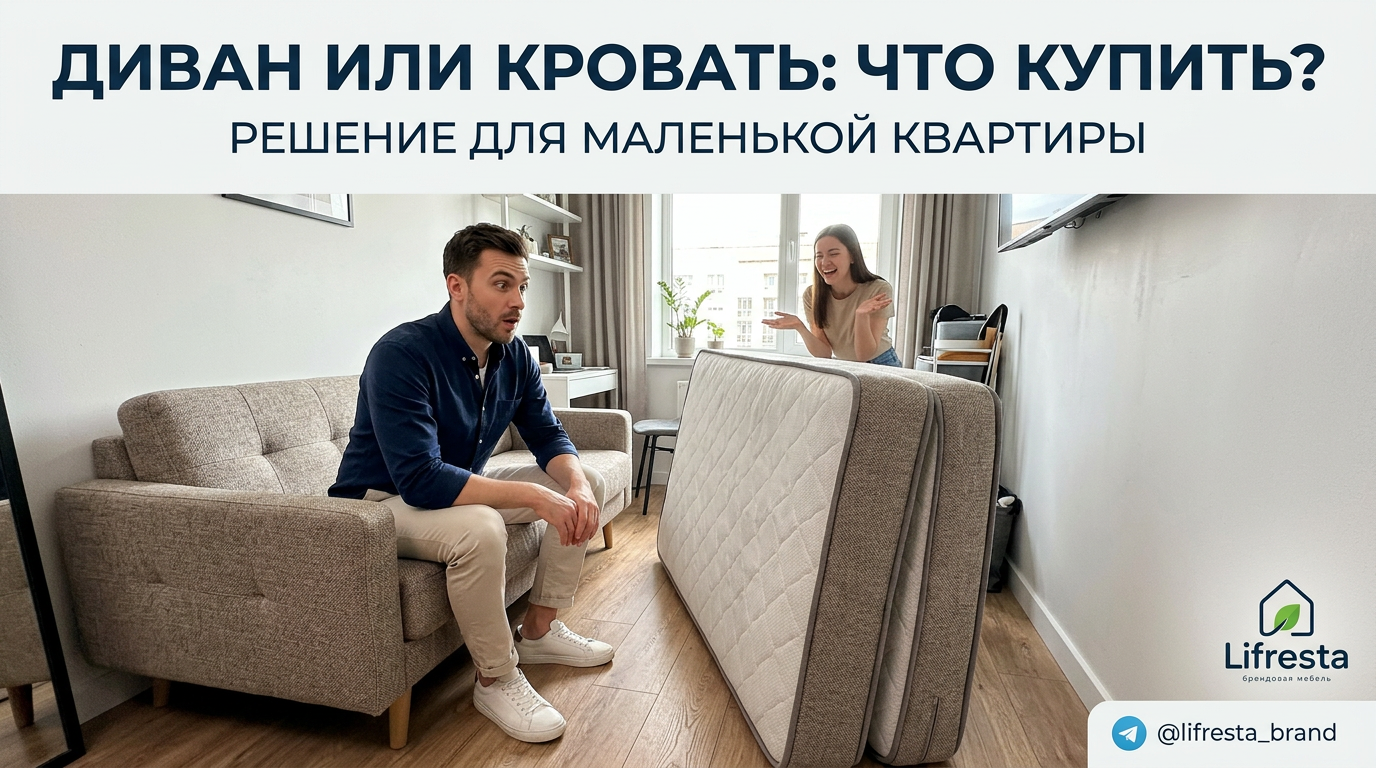Купить диван или кровать: что выбрать для маленькой квартиры