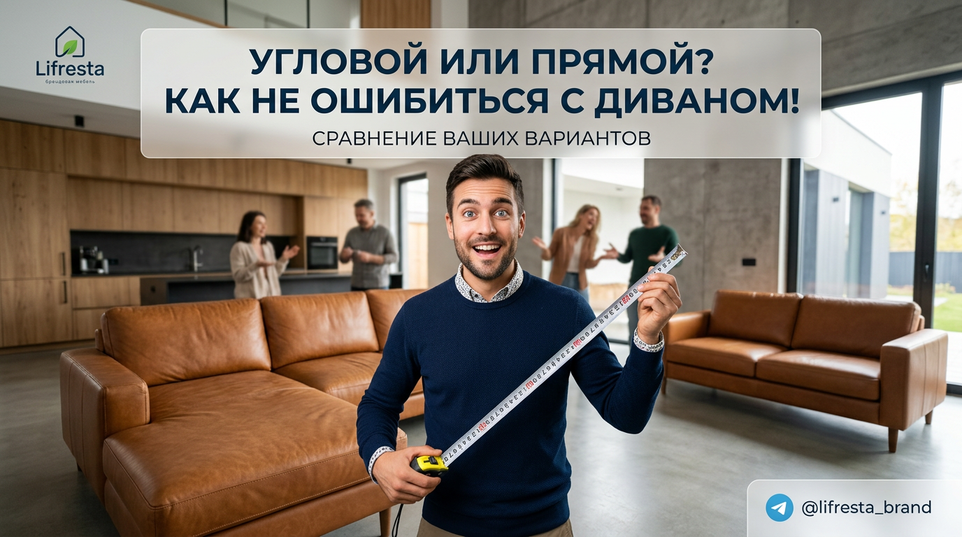 Купить диван в гостиную: угловой или прямой — что выбрать