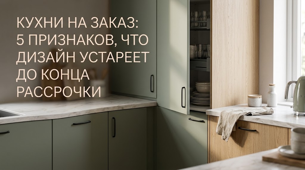 Кухни на заказ: 5 признаков, что дизайн устареет до конца рассрочки