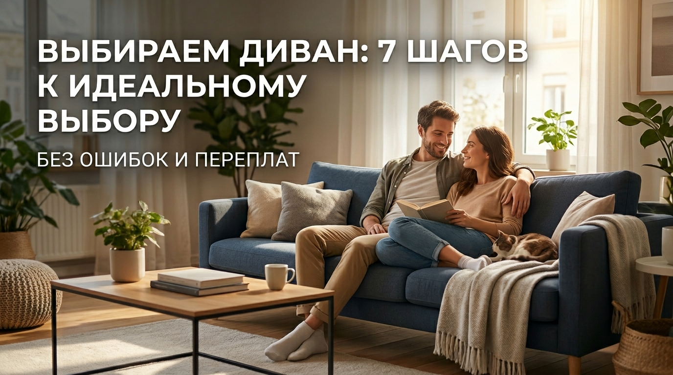 Купить диван: 7 шагов выбора — без переплаты и брака