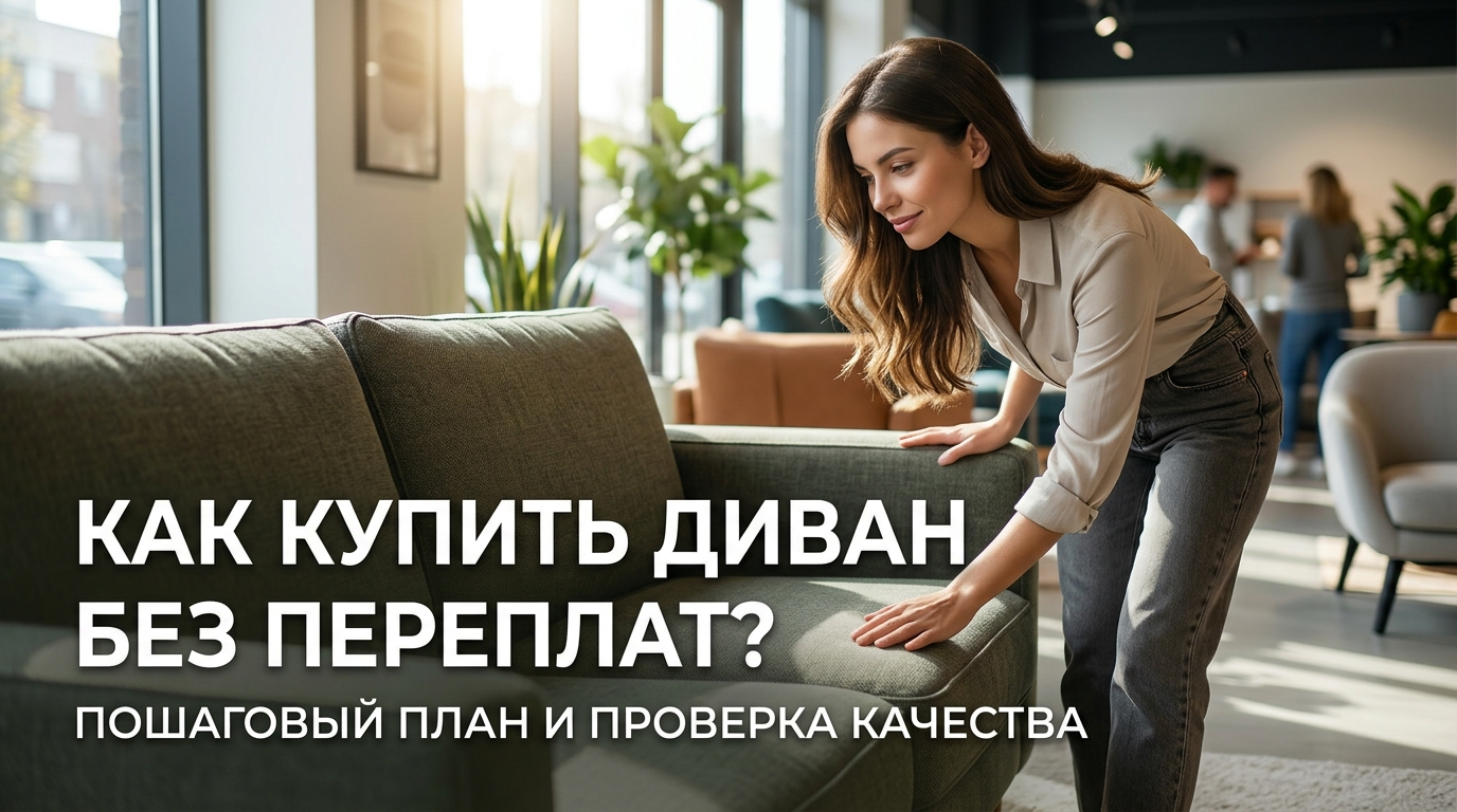 Купить диван без переплат: план выбора и проверка качества