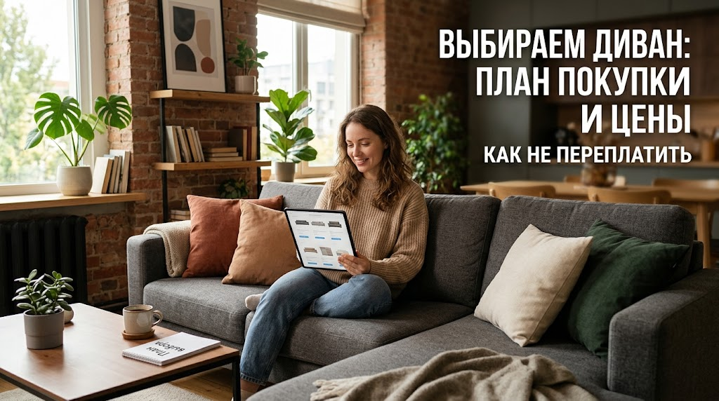 Купить диван: план выбора и где сравнить цены — без переплат