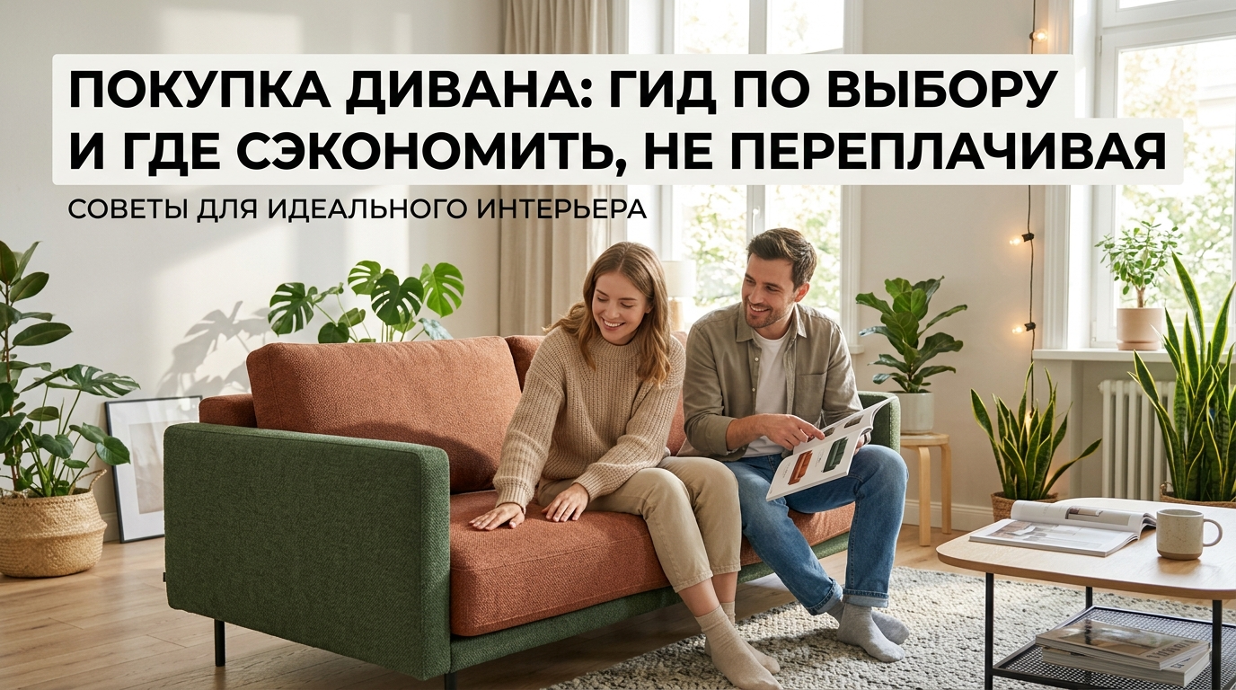 Купить диван: план выбора и где сэкономить — без переплат