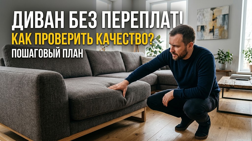 Купить диван без переплат: план выбора и проверки качества