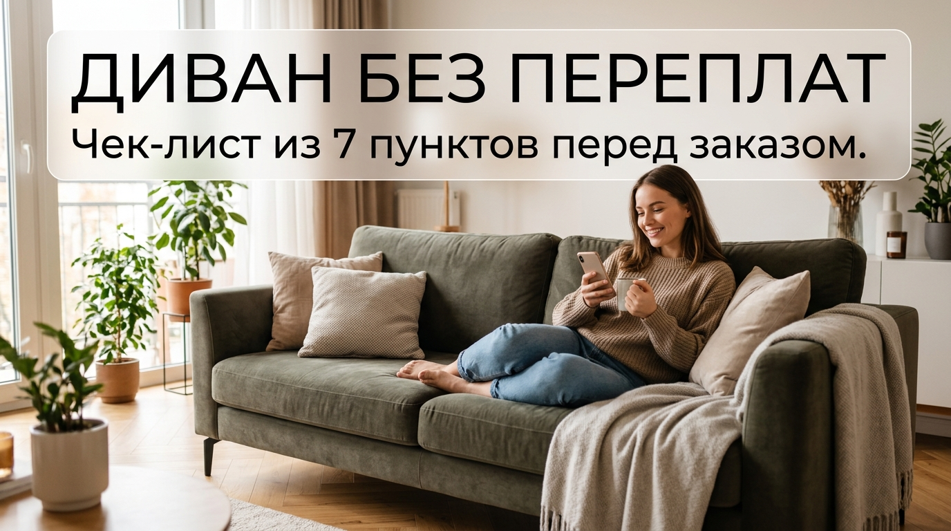 Купить диван без переплат: чек-лист из 7 пунктов перед заказом