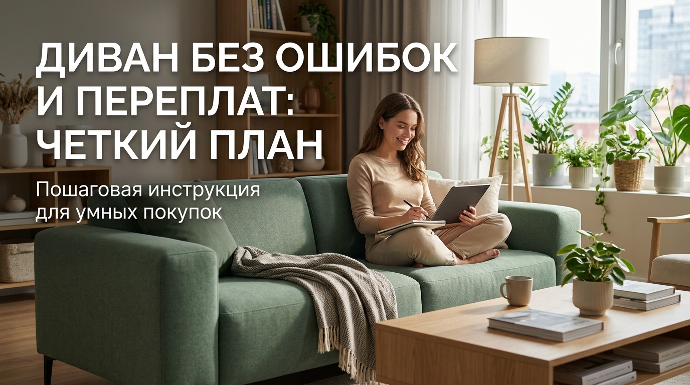 Купить диван: план выбора и шаги без переплат