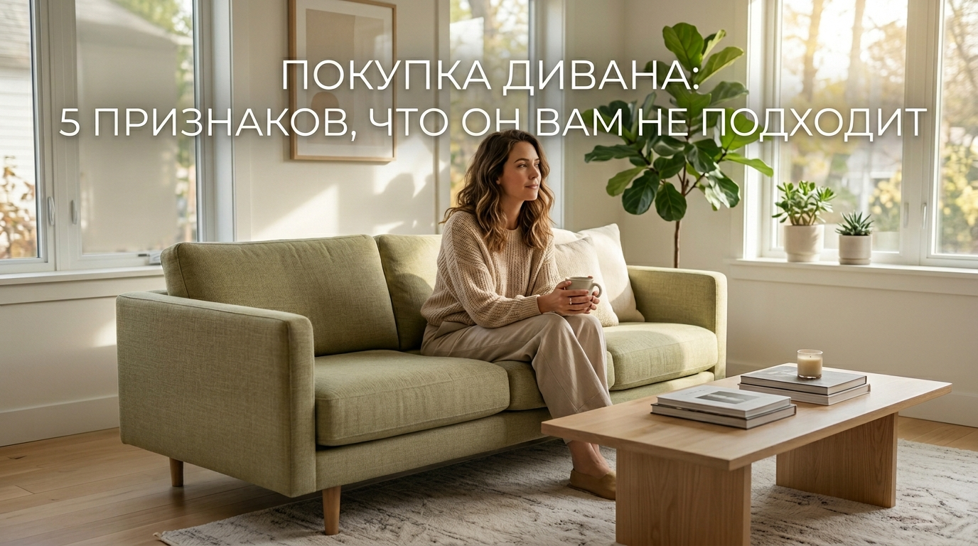 Купить диван: 5 признаков, что он не для вашей жизни