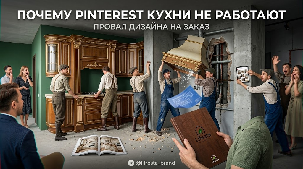 Кухни на заказ: почему дизайн из Pinterest проваливается в квартире