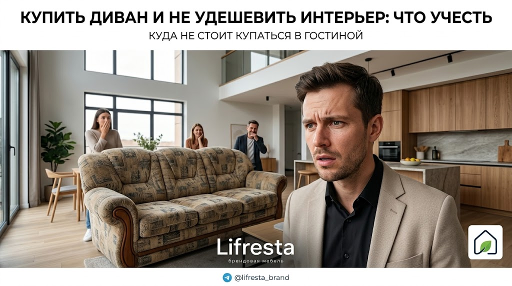 Купить диван и не удешевить интерьер: что учесть
