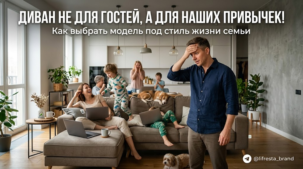 Купить диван для семьи: как выбрать модель под привычки