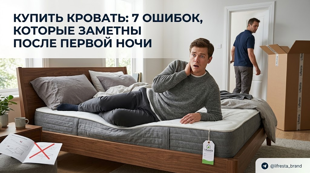 Купить кровать: 7 ошибок, которые заметны после первой ночи
