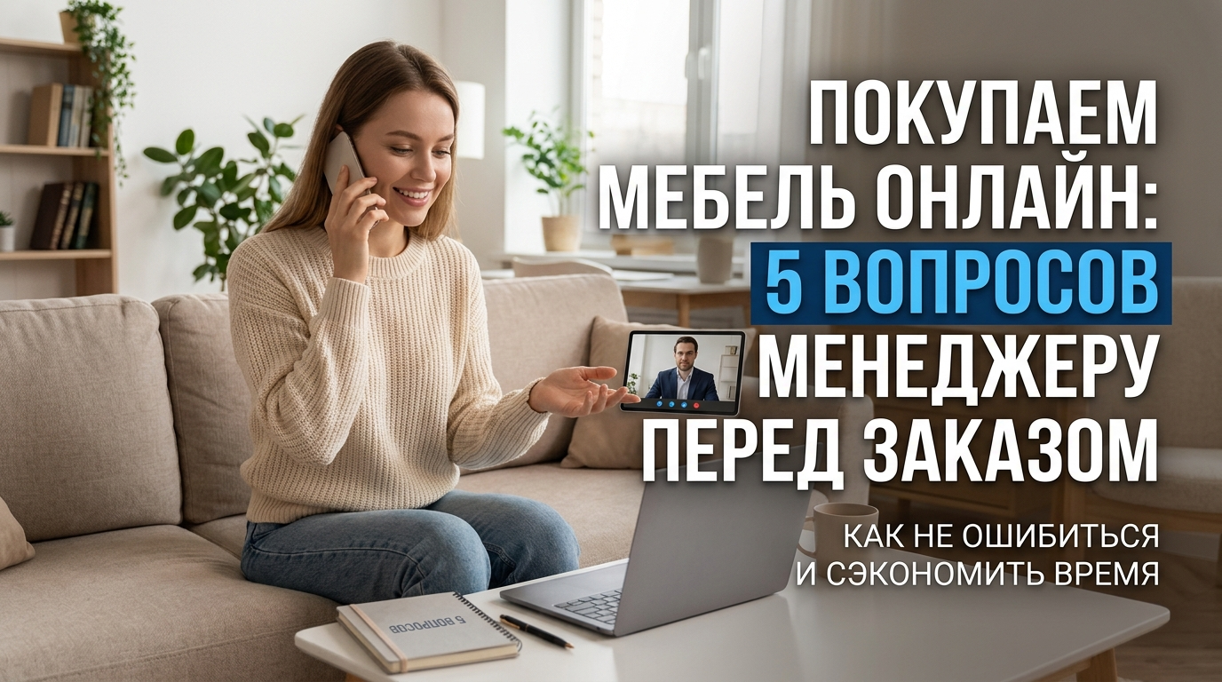 Купить мебель онлайн: 5 вопросов менеджеру перед заказом