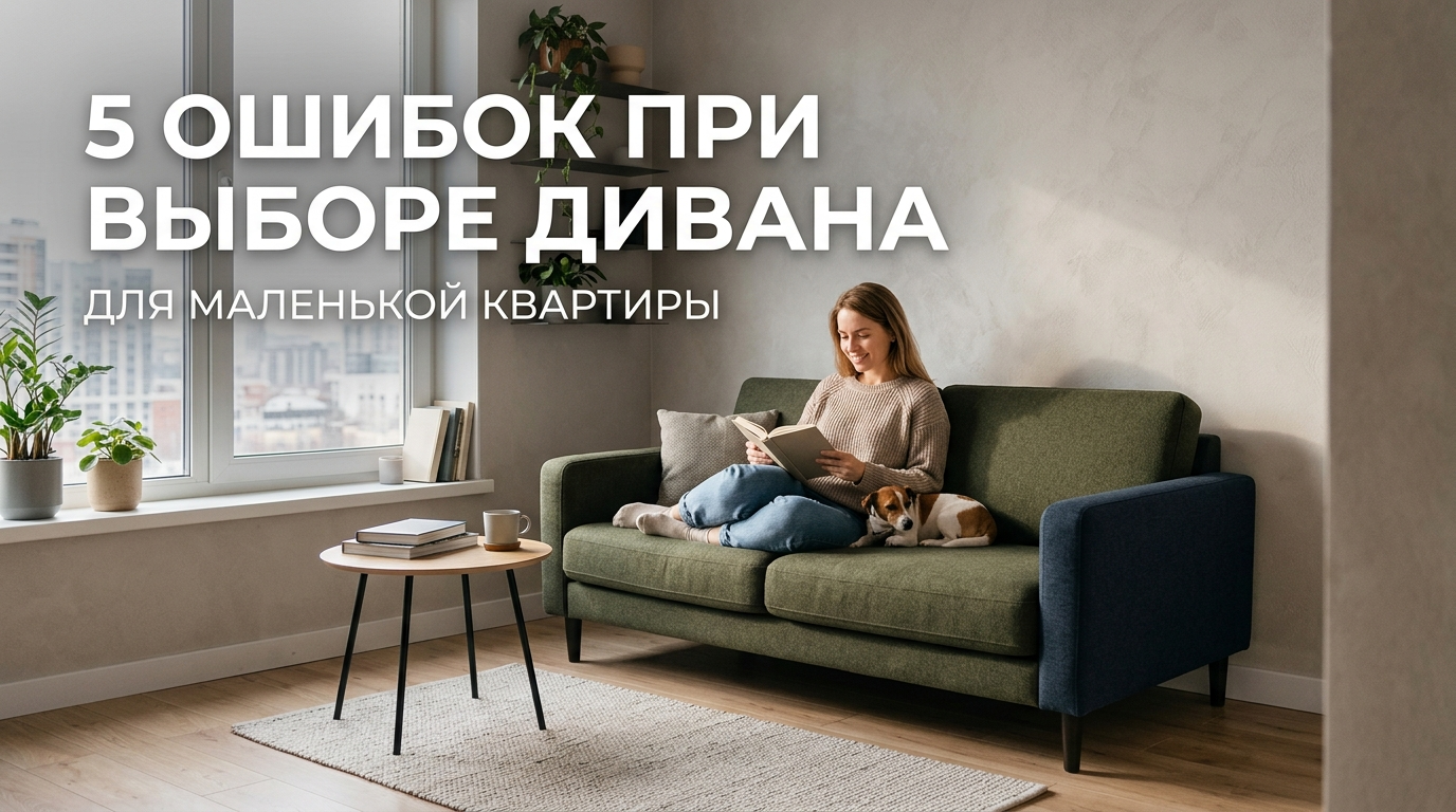 Купить диван для маленькой квартиры: 5 ошибок при выборе