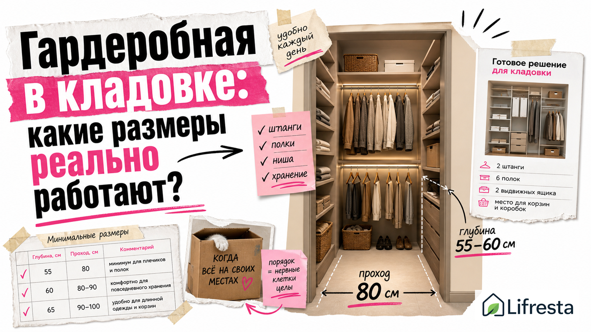 Гардеробная комната: как спланировать размеры и наполнение — чек-лист до заказа