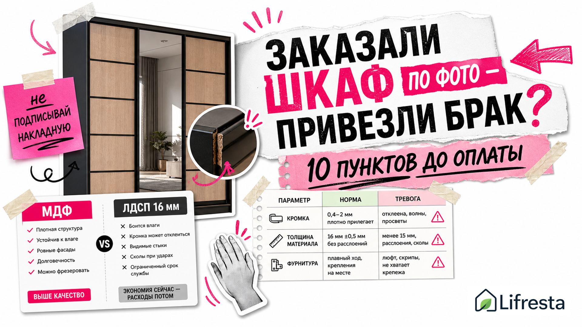 Как не купить брак при заказе мебели онлайн: чек-лист до оплаты