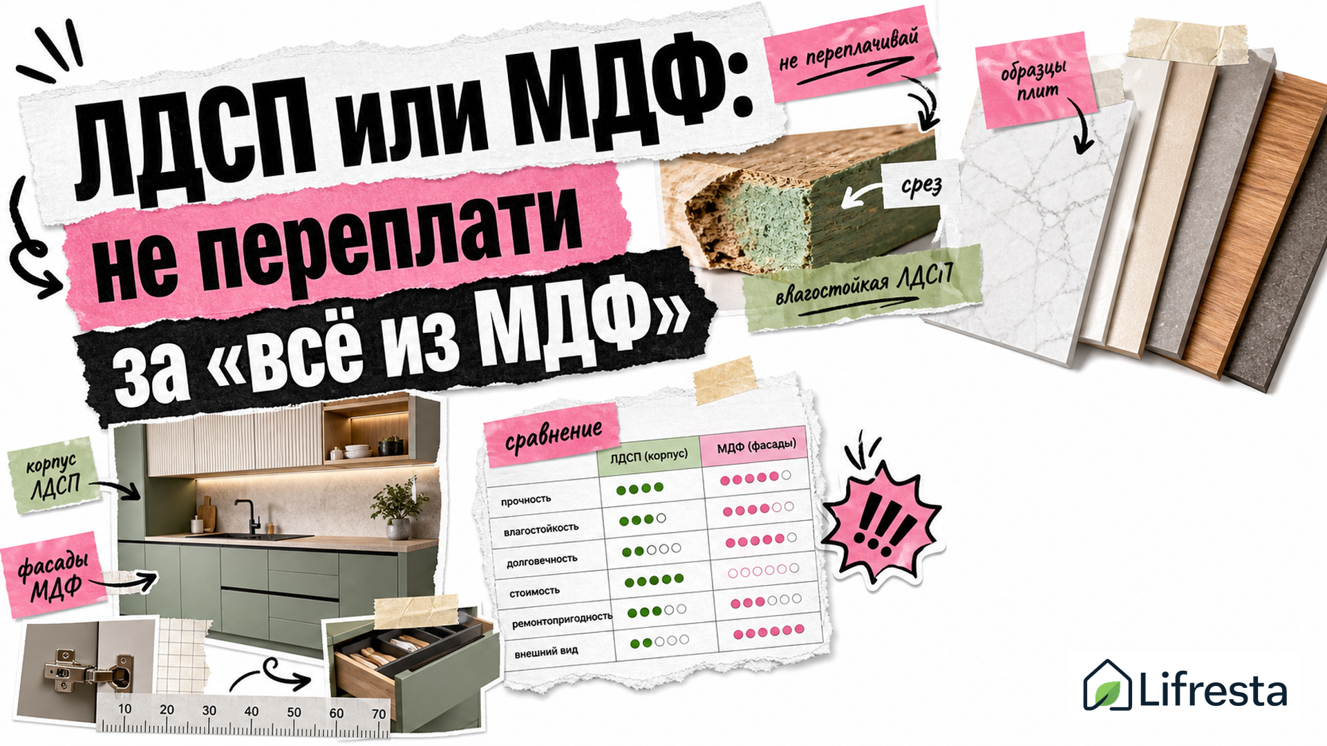 ЛДСП или МДФ: что лучше для корпусной мебели — сравнение для покупателя
