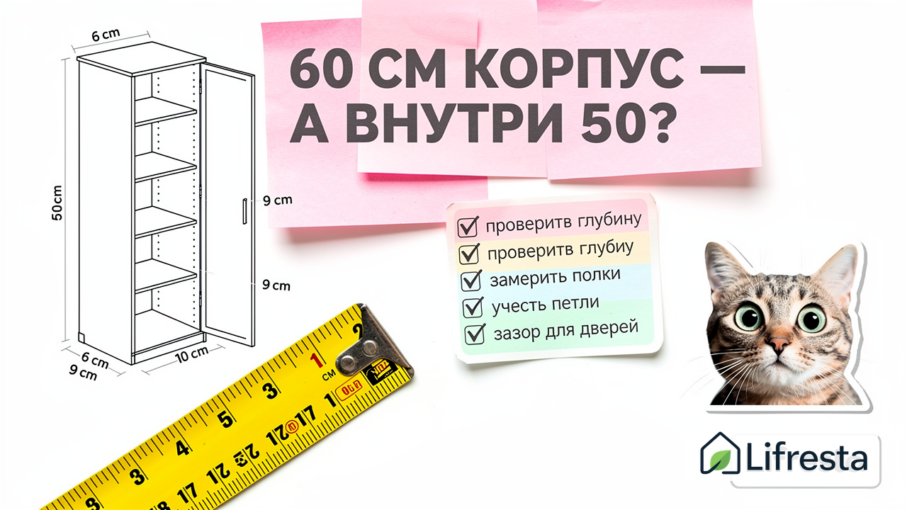 Как спланировать наполнение шкафа купе с размерами полок и штанг?