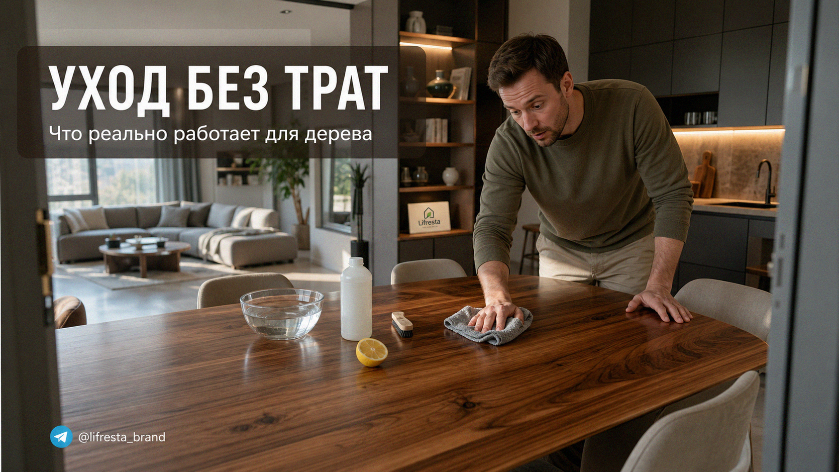 Уход за деревянной мебелью: что работает без дорогих средств
