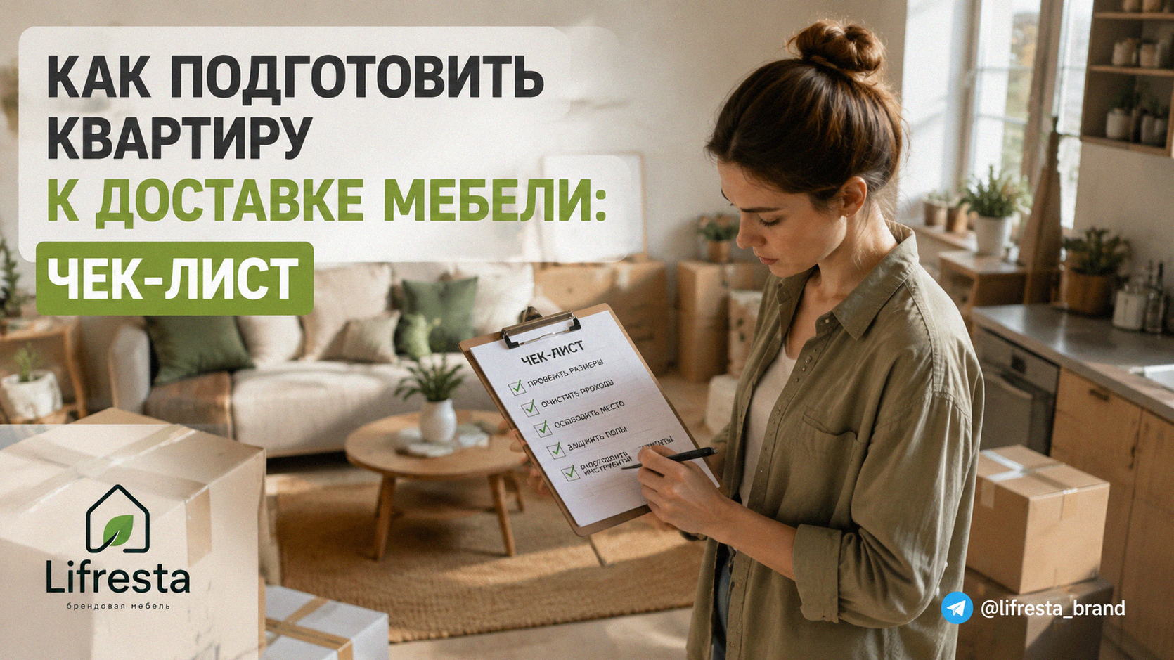 Как подготовить квартиру к доставке мебели: чек-лист
